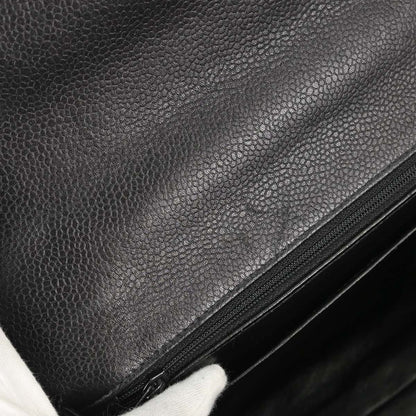 Chanel Black Caviar Skin Kelly Top Handle Handbag