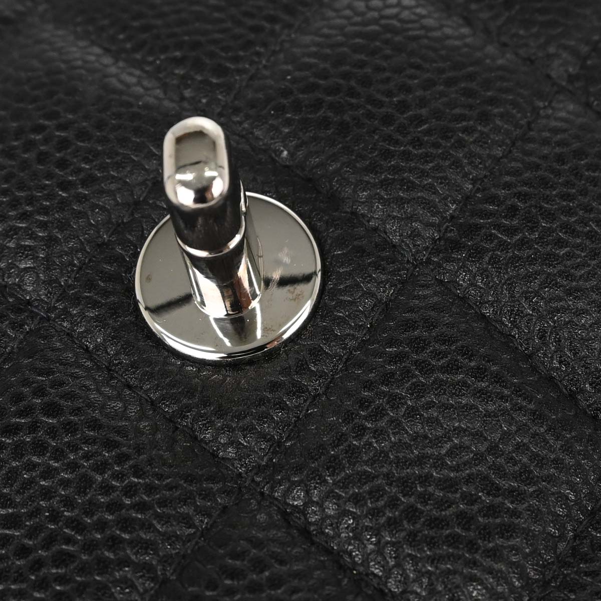 Chanel Black Caviar Skin Kelly Top Handle Handbag