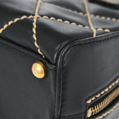 Chanel Black Calfskin Wild Stitch Handbag