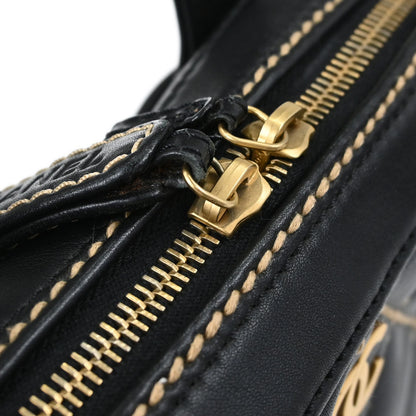 Chanel Black Calfskin Wild Stitch Handbag
