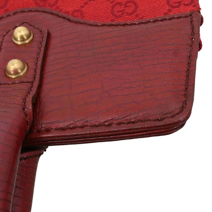 Gucci Red Canvas GG Tote Handbag