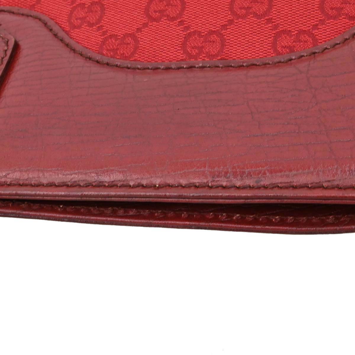 Gucci Red Canvas GG Tote Handbag