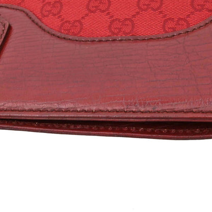 Gucci Red Canvas GG Tote Handbag
