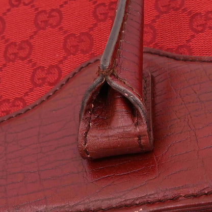 Gucci Red Canvas GG Tote Handbag