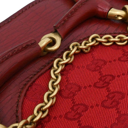Gucci Red Canvas GG Tote Handbag