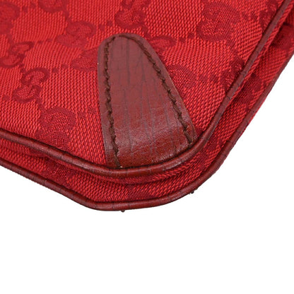 Gucci Red Canvas GG Tote Handbag