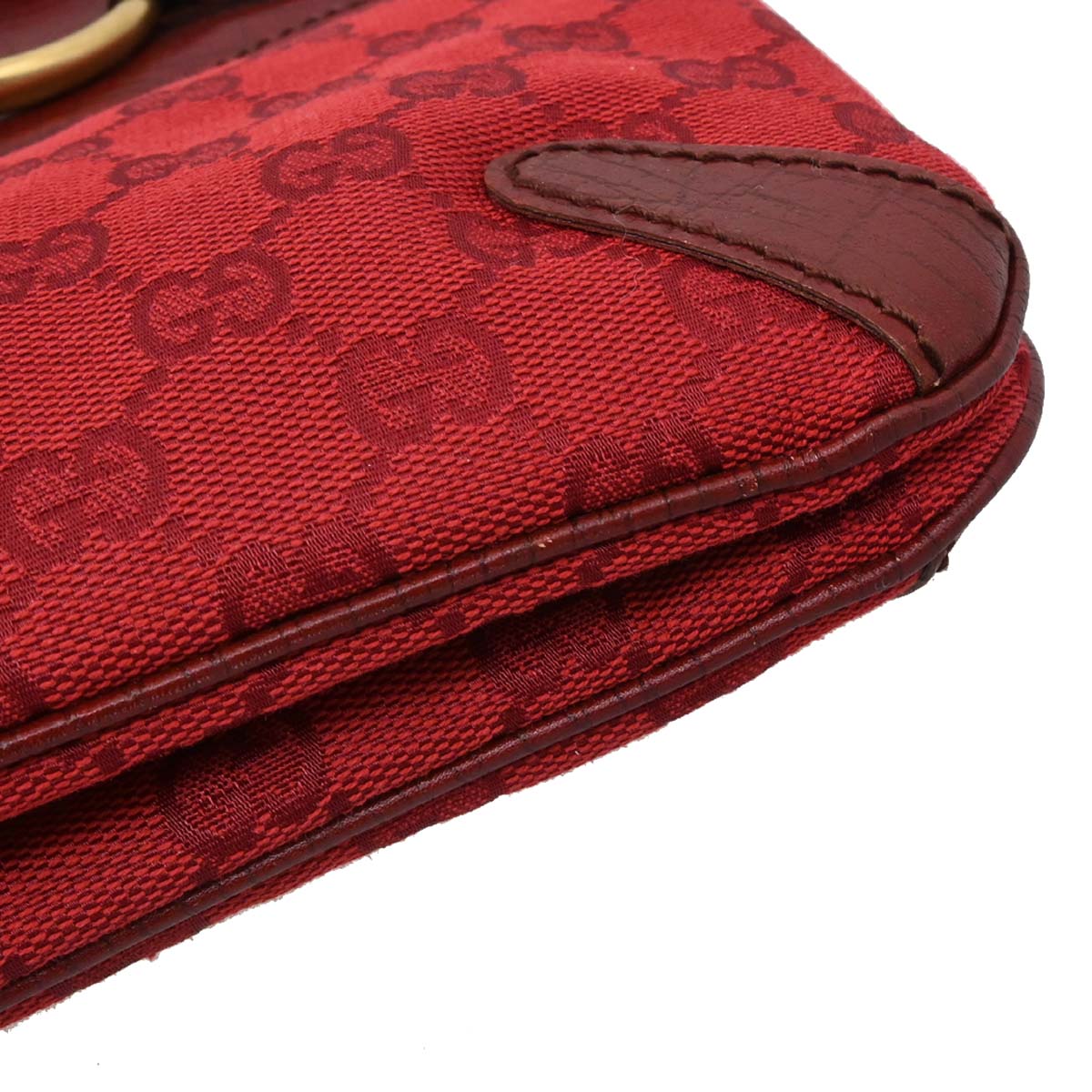 Gucci Red Canvas GG Tote Handbag