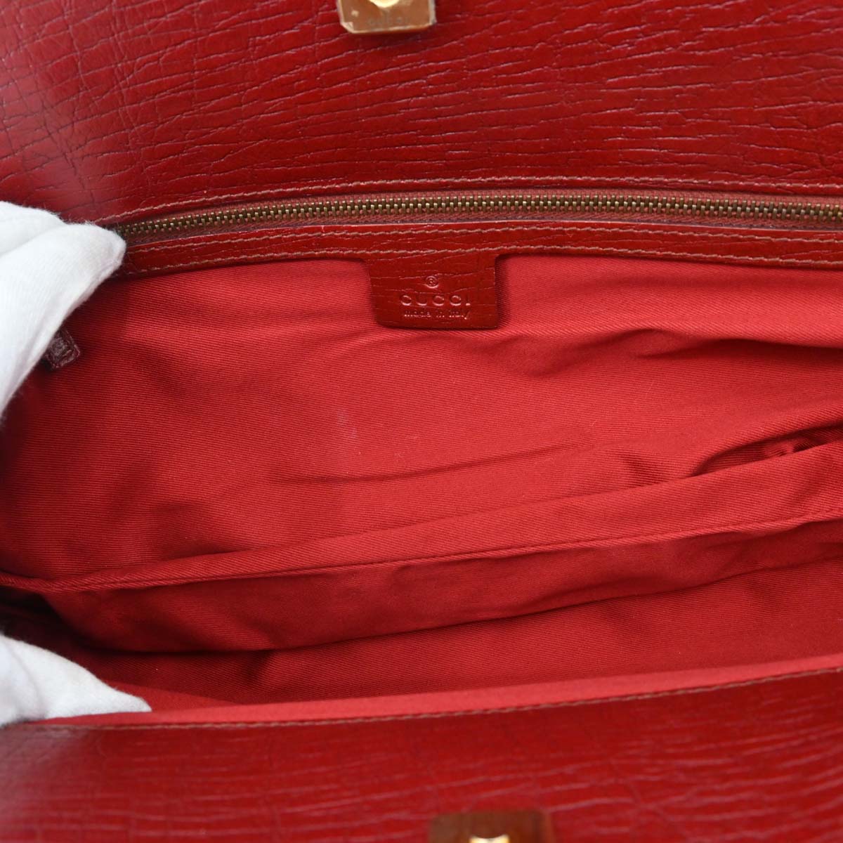 Gucci Red Canvas GG Tote Handbag