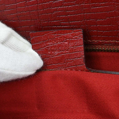Gucci Red Canvas GG Tote Handbag