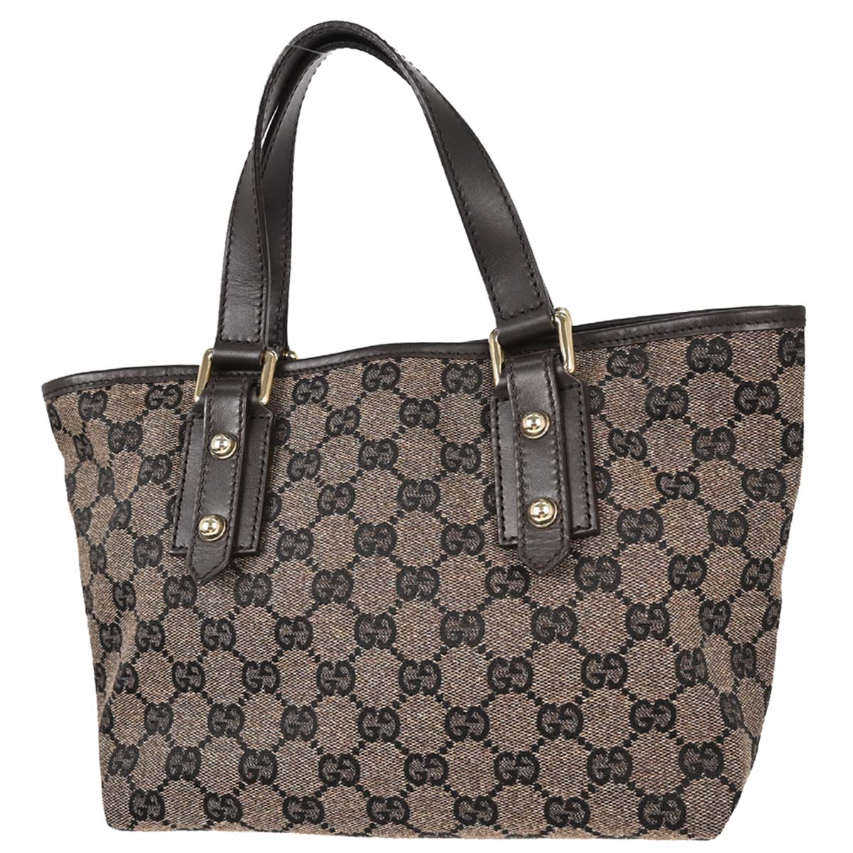 Gucci Brown Canvas GG Tote Handbag