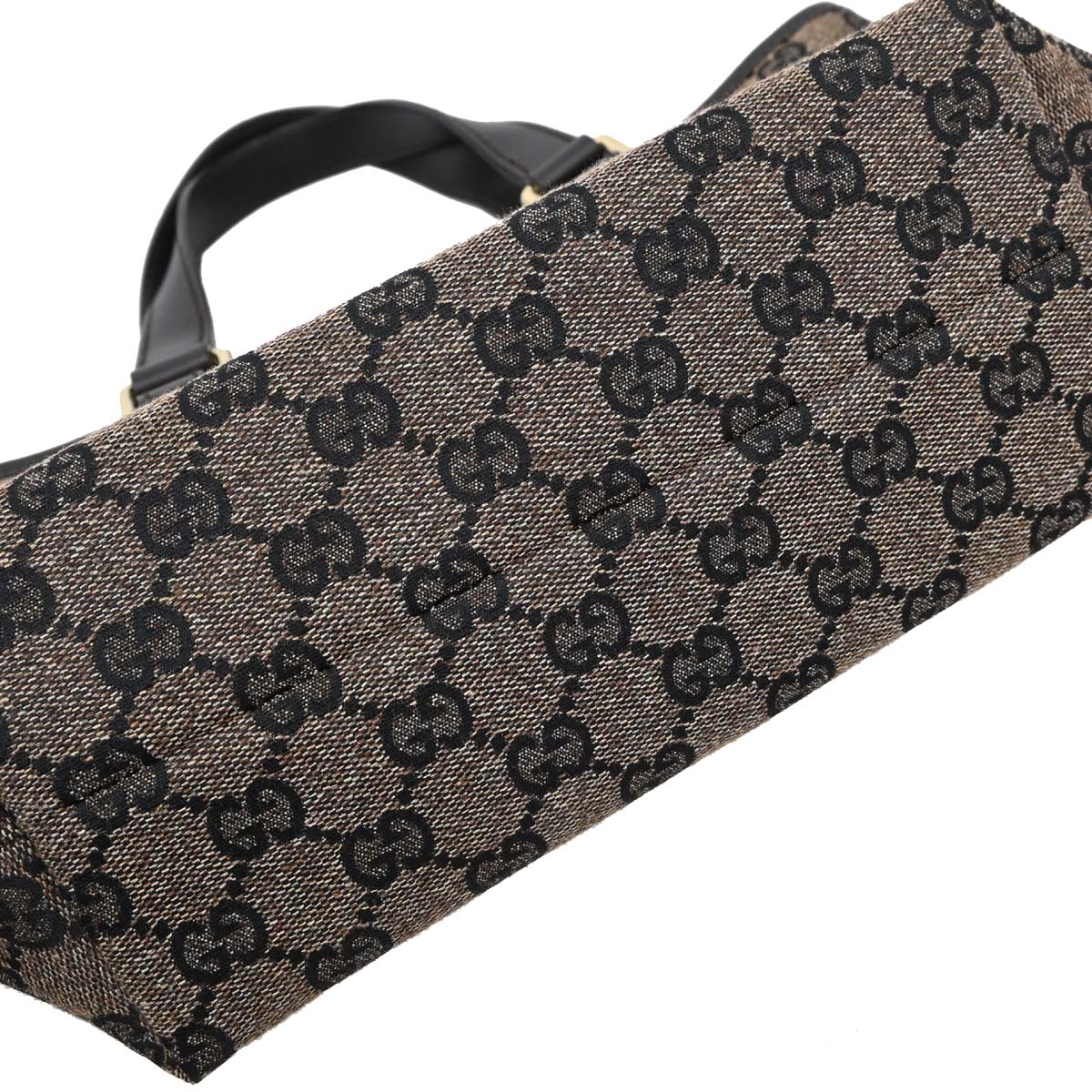 Gucci Brown Canvas GG Tote Handbag