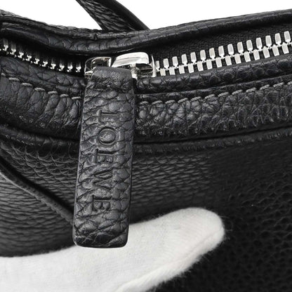 Loewe Black Leather Hobo Shoulder Bag
