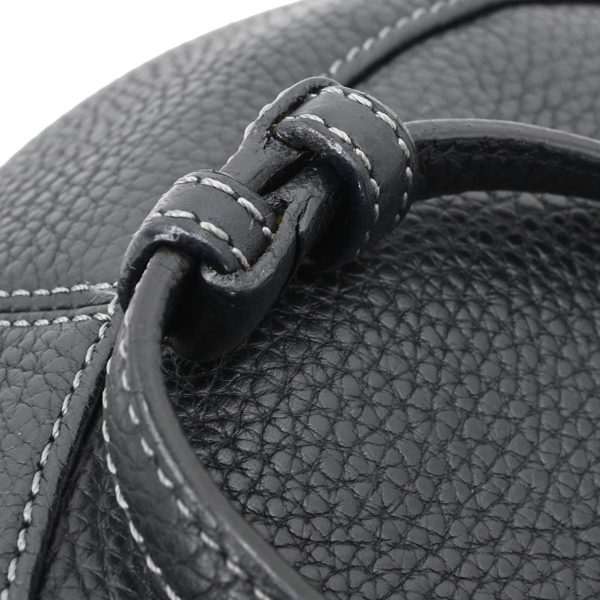Loewe Black Leather Hobo Shoulder Bag