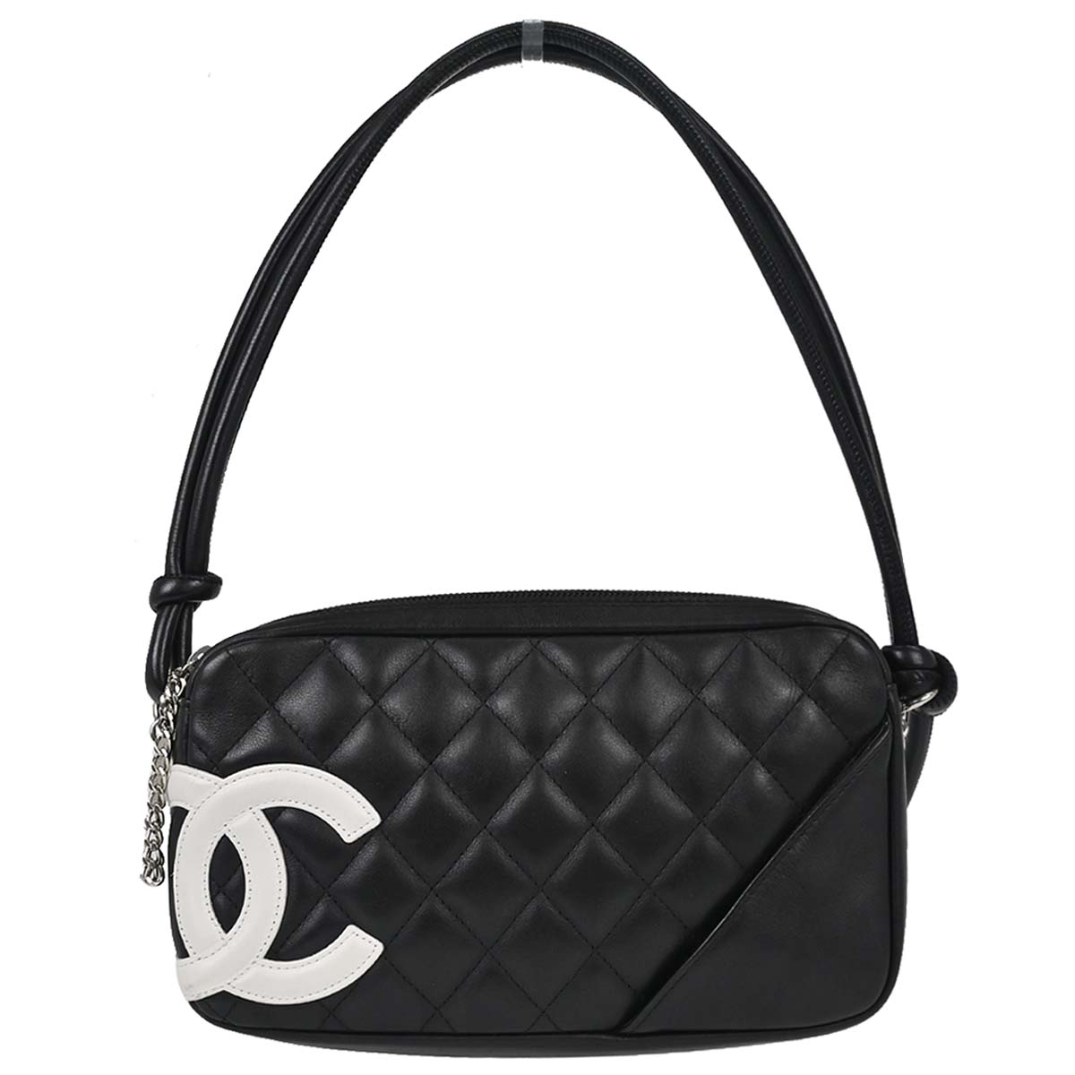 Chanel Black Calfskin Cambon Ligne Handbag