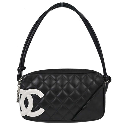 Chanel Black Calfskin Cambon Ligne Handbag