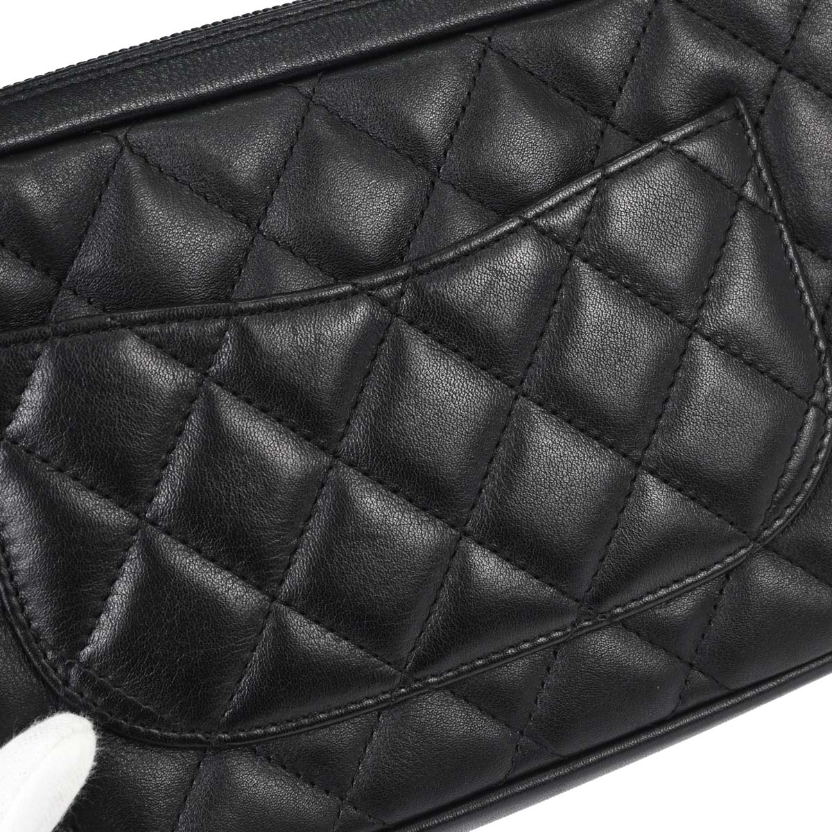 Chanel Black Calfskin Cambon Ligne Handbag