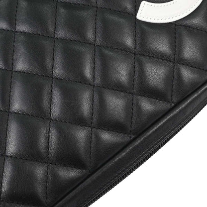 Chanel Black Calfskin Cambon Ligne Handbag