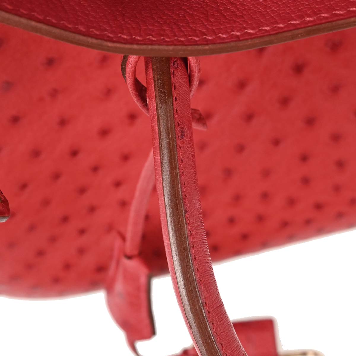 Hermes * Rouge Vif Ostrich Birkin 35 Handbag