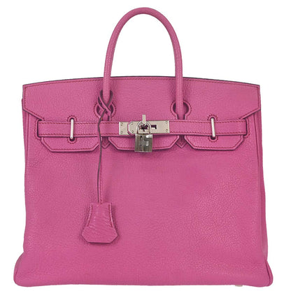 Hermes Fuchsia Chevre Coromandel HAC Haut a Courroies 28 Handbag