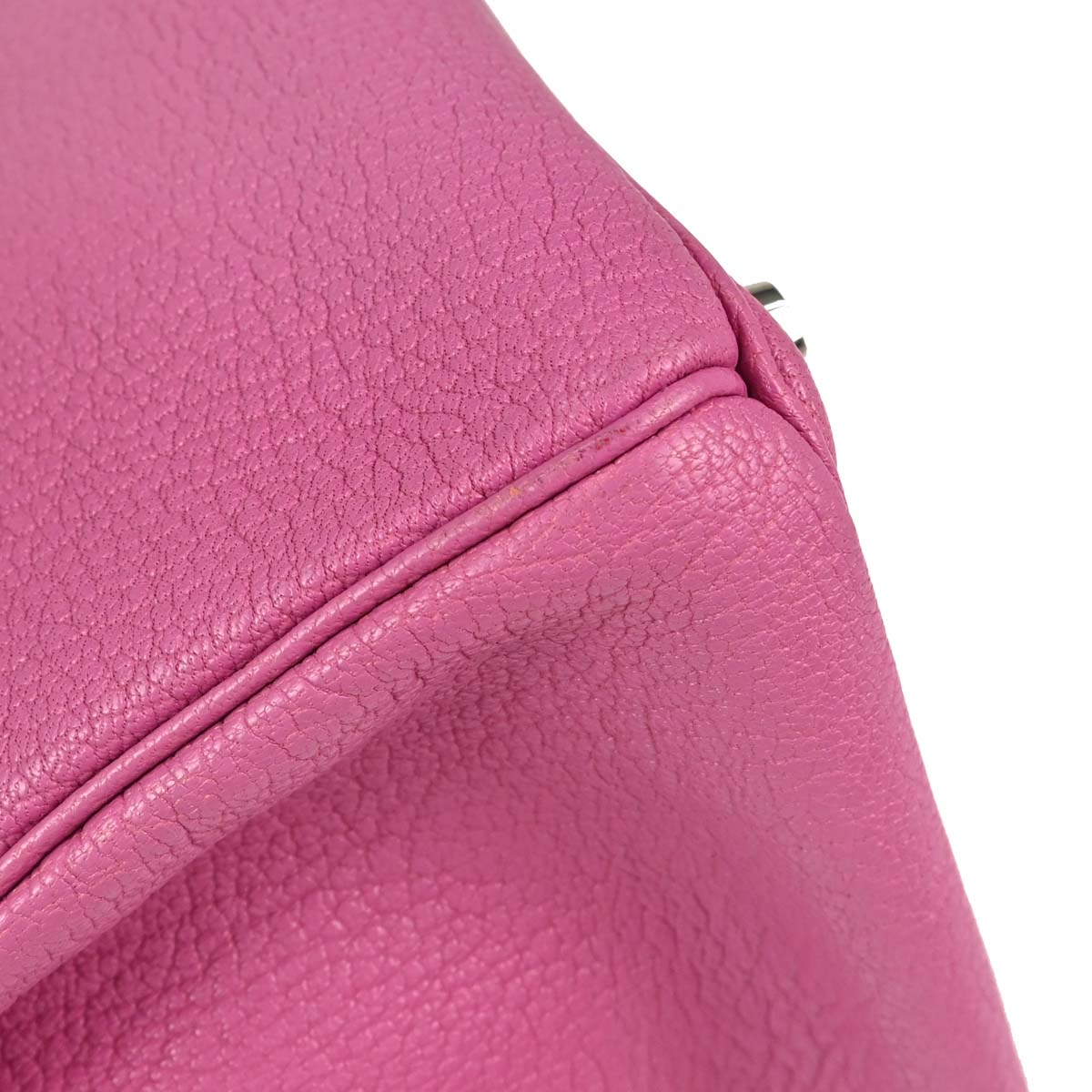 Hermes Fuchsia Chevre Coromandel HAC Haut a Courroies 28 Handbag