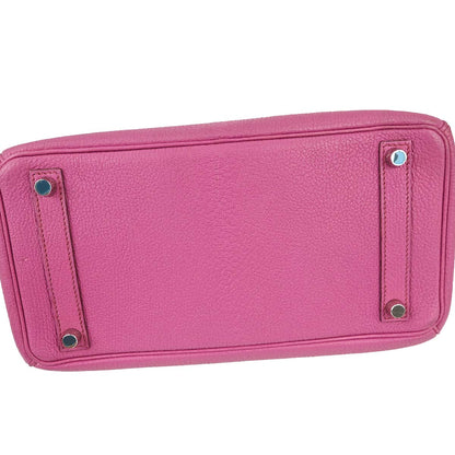 Hermes Fuchsia Chevre Coromandel HAC Haut a Courroies 28 Handbag
