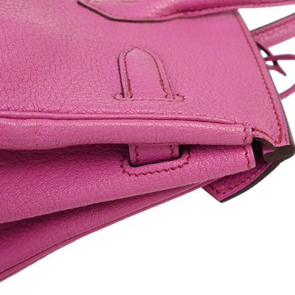 Hermes Fuchsia Chevre Coromandel HAC Haut a Courroies 28 Handbag