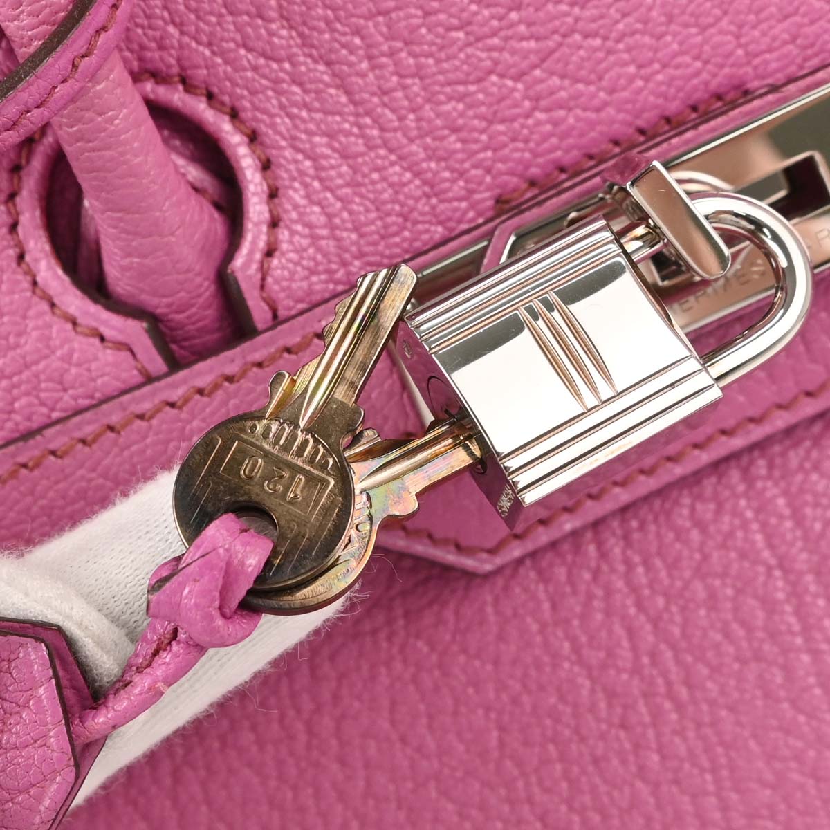 Hermes Fuchsia Chevre Coromandel HAC Haut a Courroies 28 Handbag
