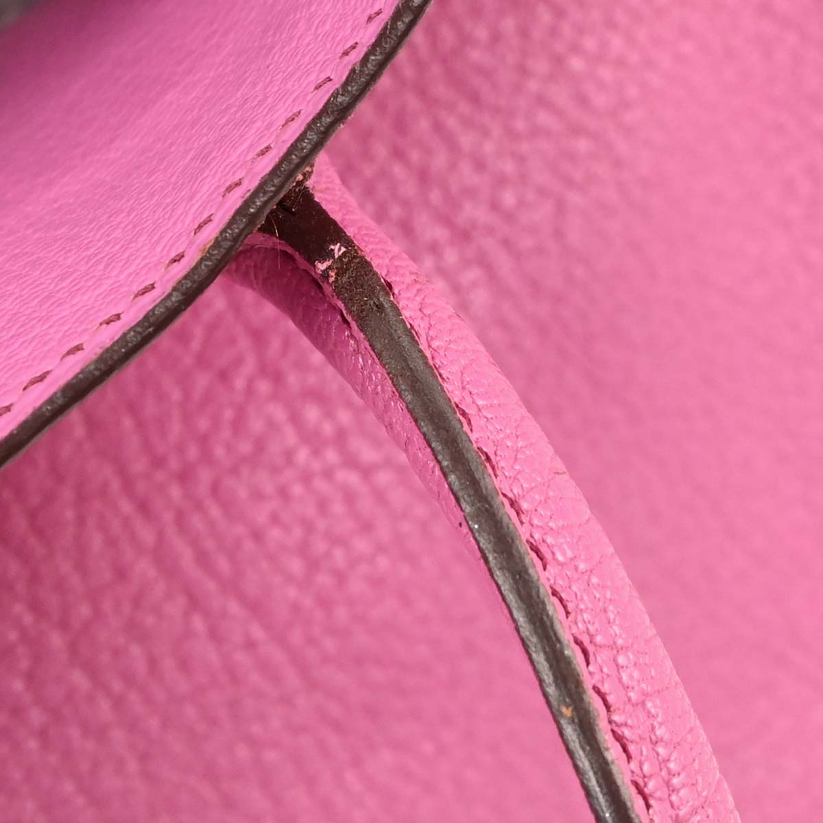 Hermes Fuchsia Chevre Coromandel HAC Haut a Courroies 28 Handbag
