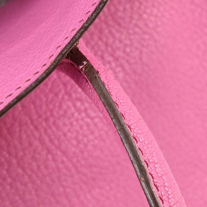 Hermes Fuchsia Chevre Coromandel HAC Haut a Courroies 28 Handbag