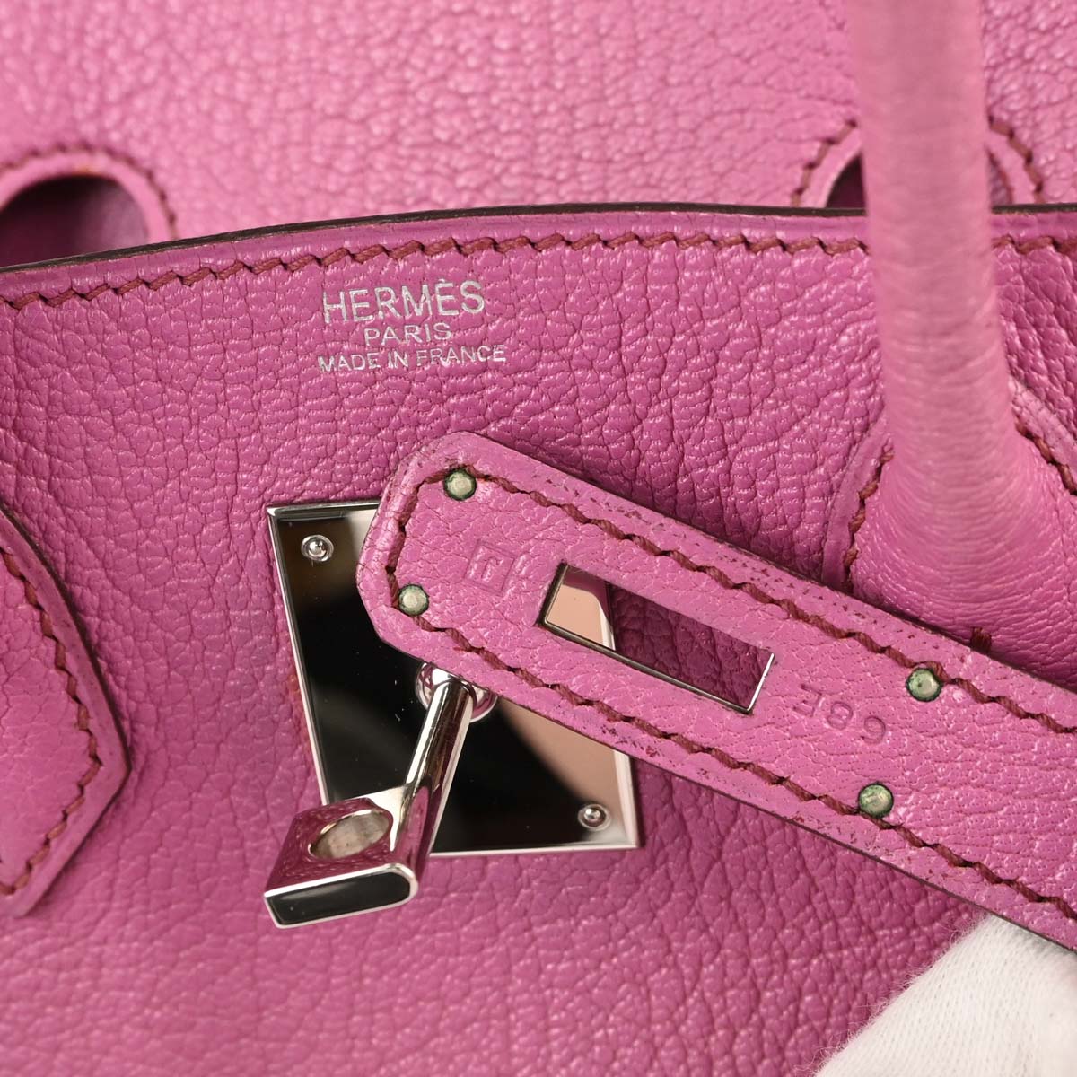 Hermes Fuchsia Chevre Coromandel HAC Haut a Courroies 28 Handbag