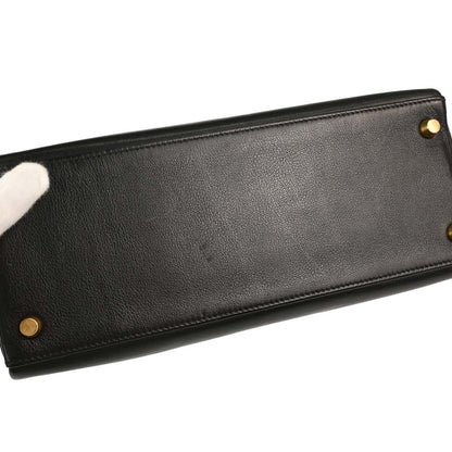 Hermes Black Gulliver Kelly 28 Retourne 2way Shoulder Handbag