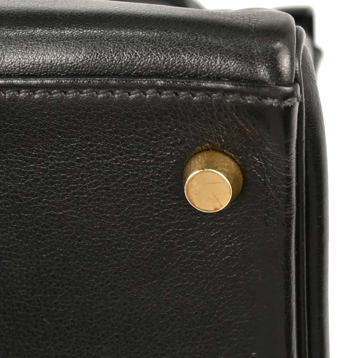 Hermes Black Gulliver Kelly 28 Retourne 2way Shoulder Handbag