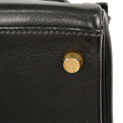 Hermes Black Gulliver Kelly 28 Retourne 2way Shoulder Handbag