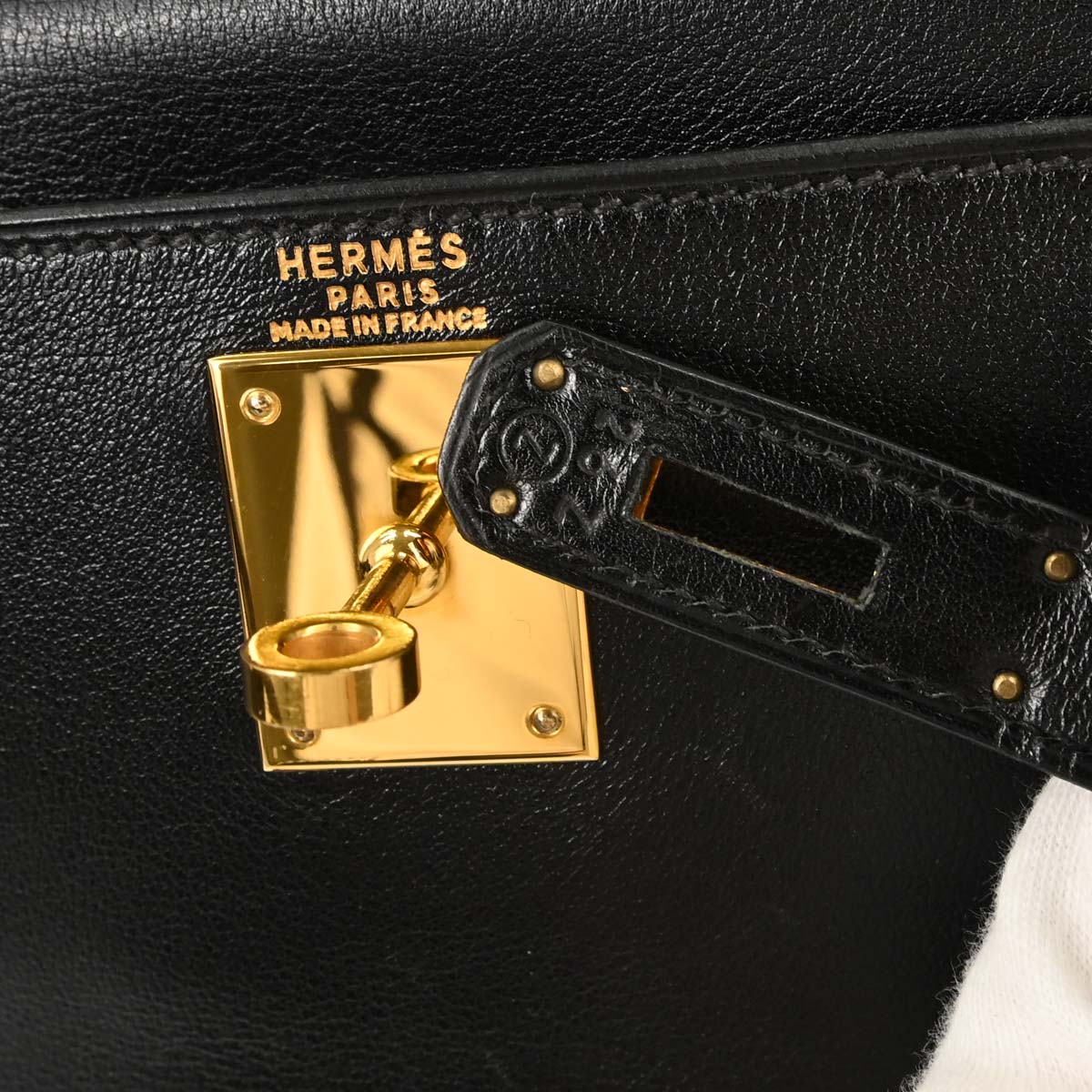 Hermes Black Gulliver Kelly 28 Retourne 2way Shoulder Handbag