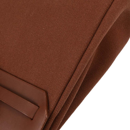Hermes Brown Beige Toile Officier H Herbag PM 2 in 1 Handbag