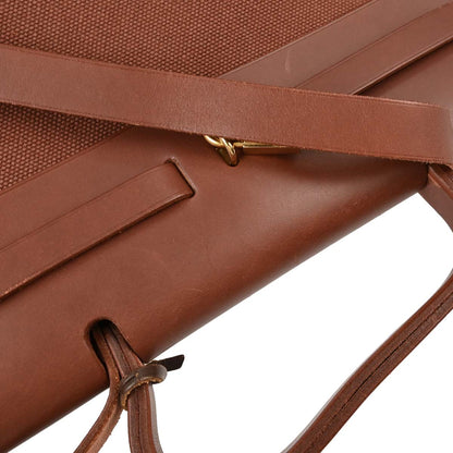 Hermes Brown Beige Toile Officier H Herbag PM 2 in 1 Handbag