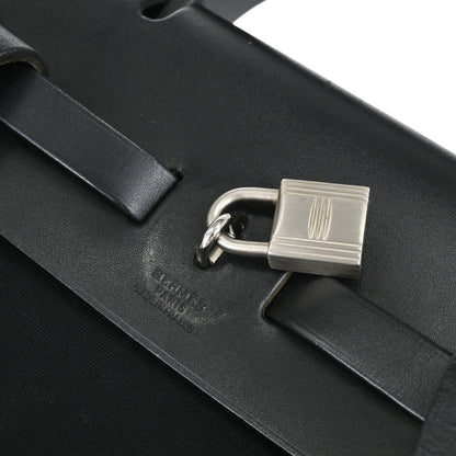 Hermes Black Toile Officier Herbag a Dos 2 in 1 Backpack