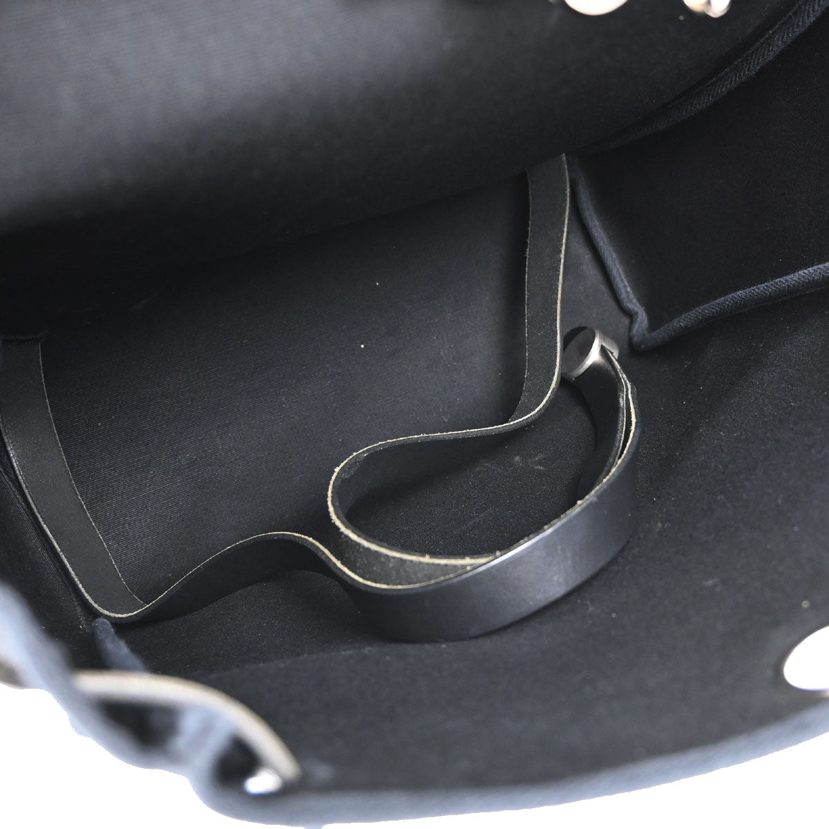 Hermes Black Toile Officier Herbag a Dos 2 in 1 Backpack
