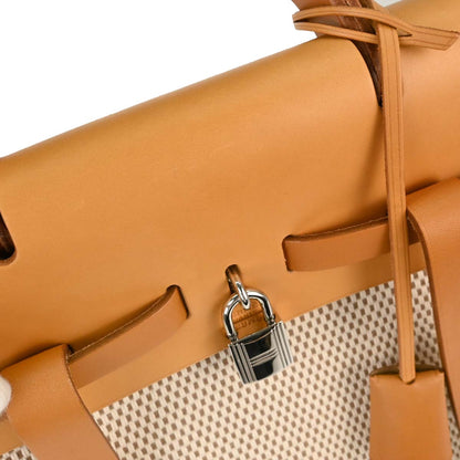 Hermes Beige Toile GM Herbag a Dos 2 in 1 Backpack