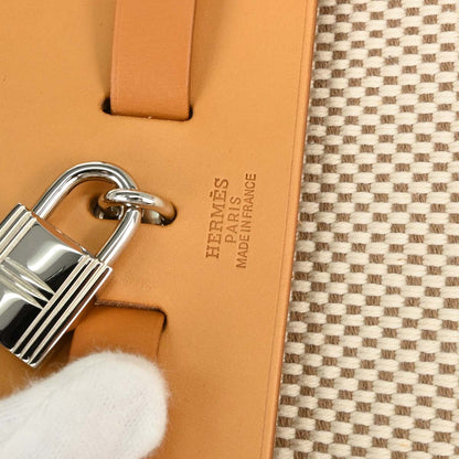 Hermes Beige Toile GM Herbag a Dos 2 in 1 Backpack
