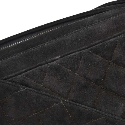 Chanel Black Suede Camera Bag Large
