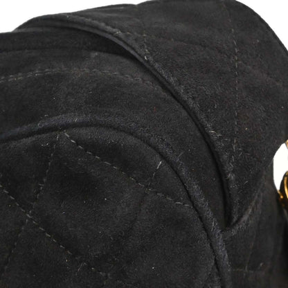 Chanel Black Suede Camera Bag Large
