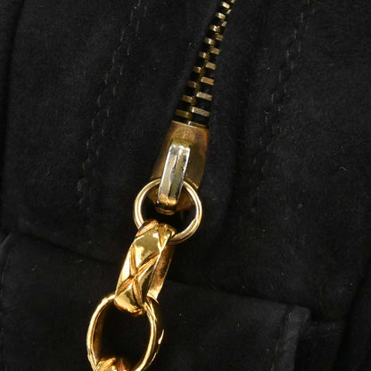 Chanel Black Suede Camera Bag Large