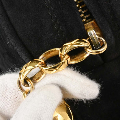 Chanel Black Suede Camera Bag Large