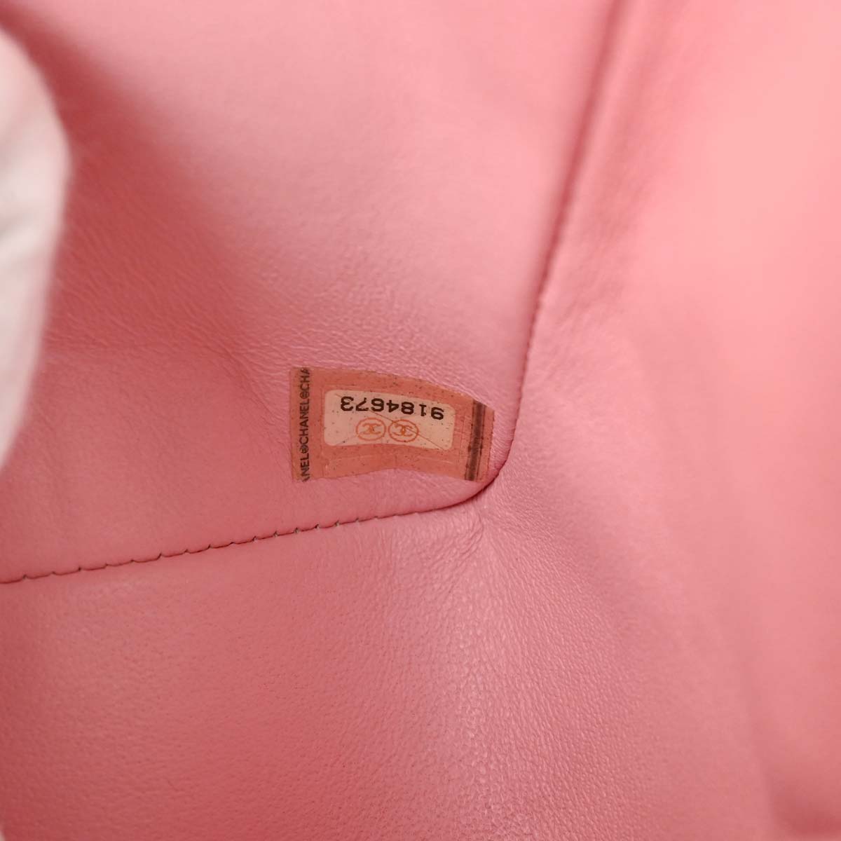 Chanel Pink Caviar Skin Mini Classic Square Flap Shoulder Bag 17