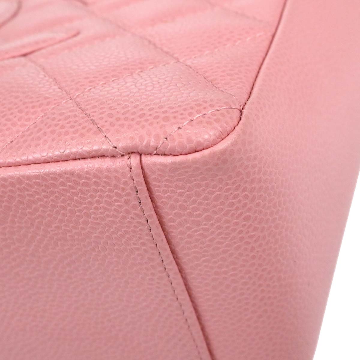 Chanel Pink Caviar Skin Petite Shopping Tote PST Chain Handbag