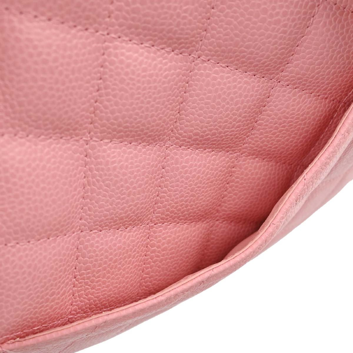 Chanel Pink Caviar Skin Petite Shopping Tote PST Chain Handbag