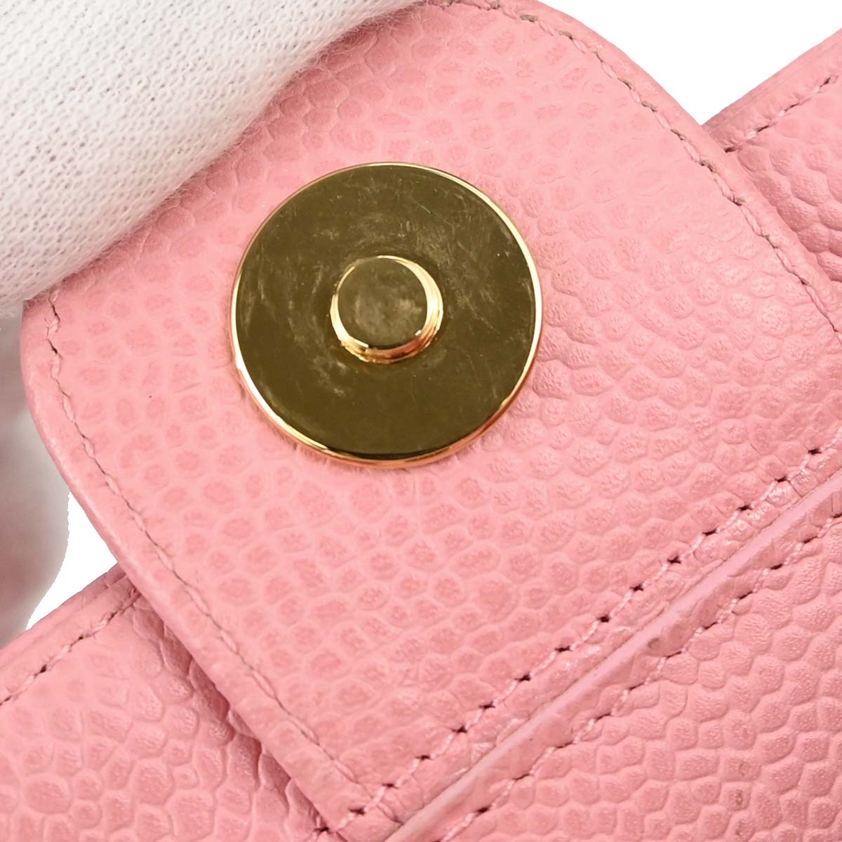 Chanel Pink Caviar Skin Petite Shopping Tote PST Chain Handbag