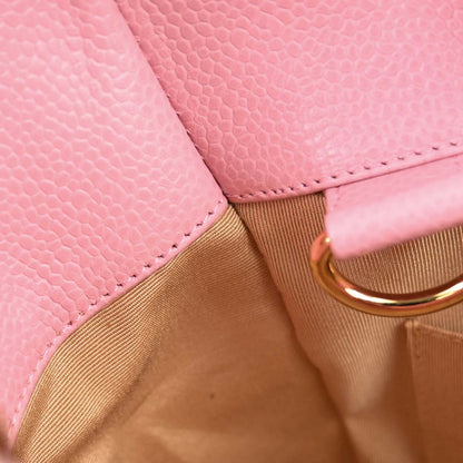 Chanel Pink Caviar Skin Petite Shopping Tote PST Chain Handbag