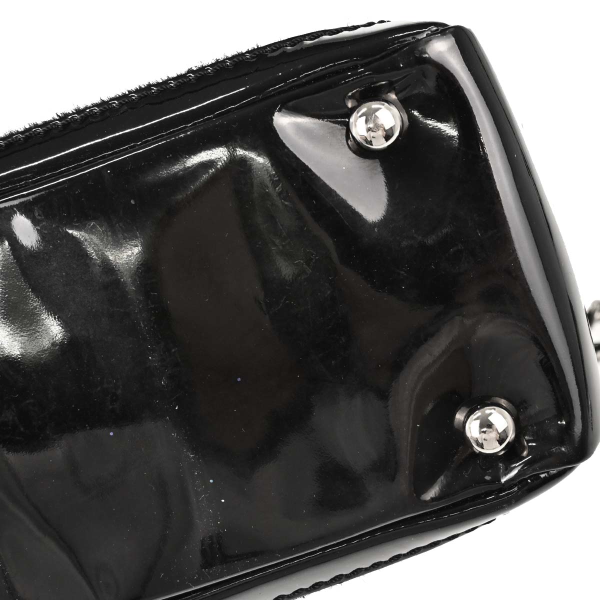 Chanel Black Pony Hair Patent Leather Tote Handbag
